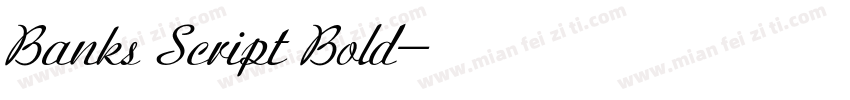 Banks Script Bold字体转换